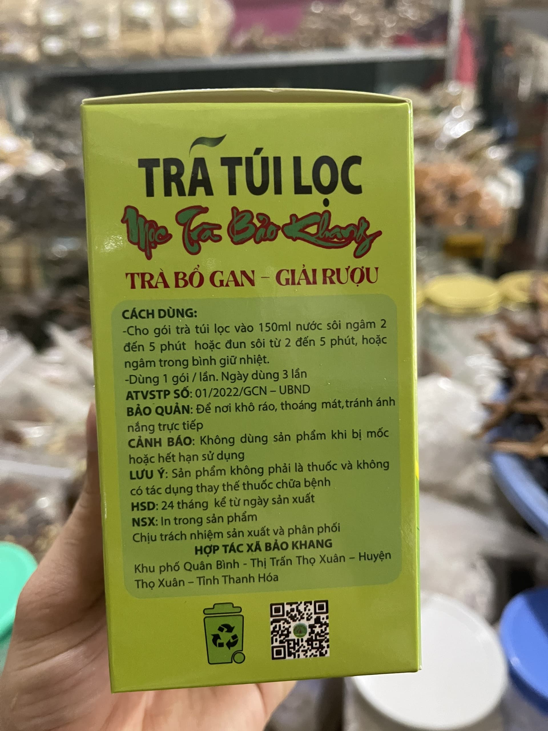 Trà túi lọc bổ gan giải rượu 2