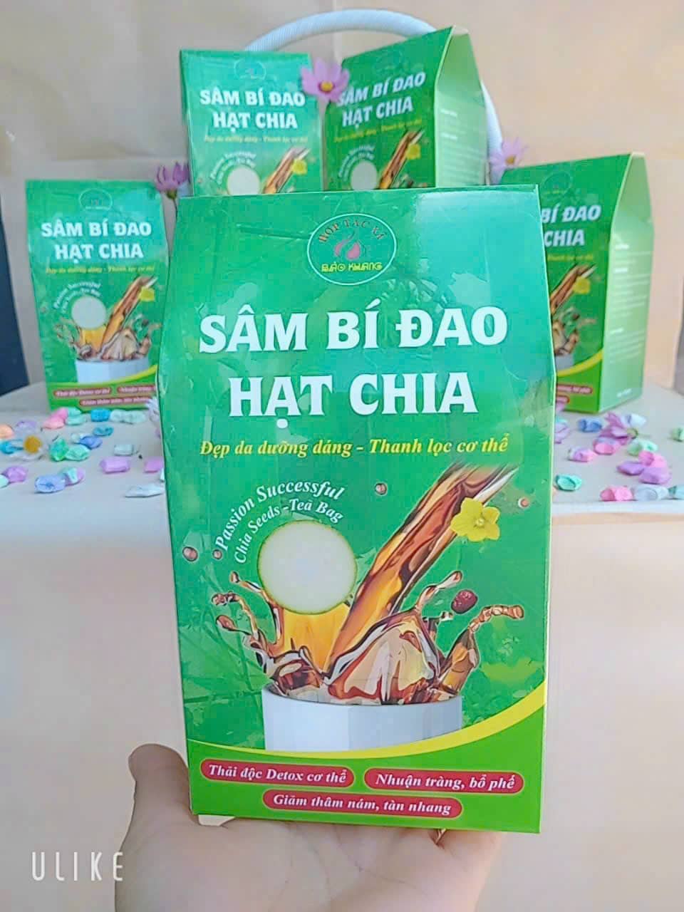trà sâm bí đao hạt chia