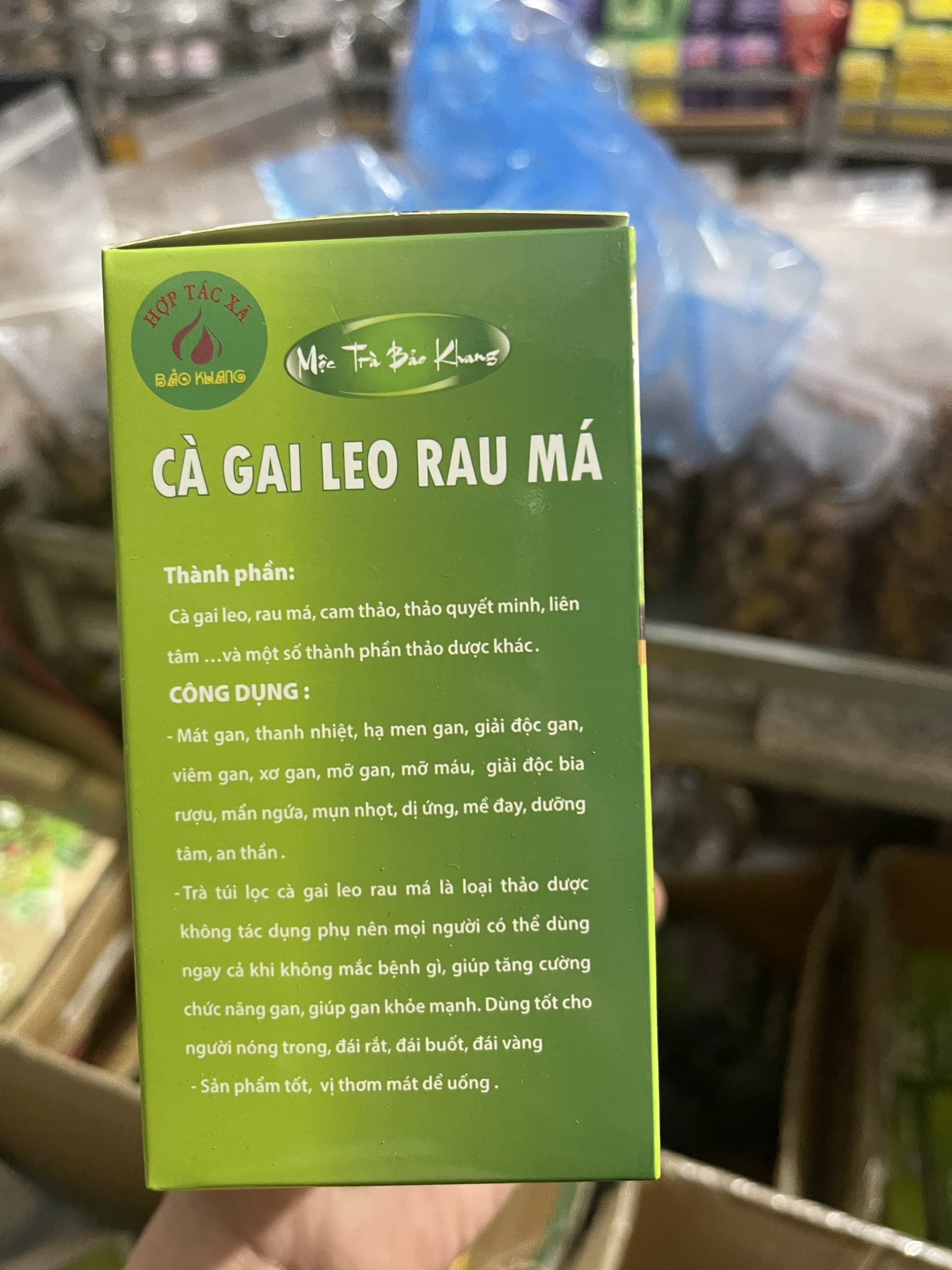 trà túi lọc cà gai leo rau má 2