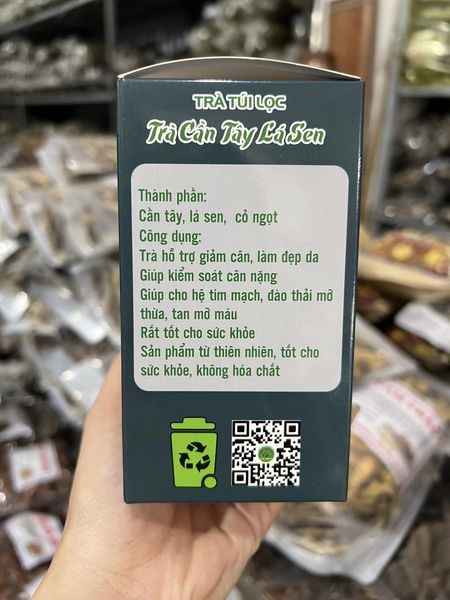 trà túi lọc cần tây lá sen 2