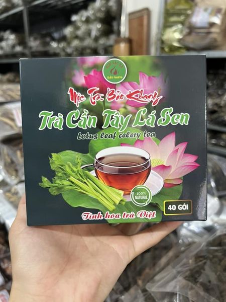 trà túi lọc cần tây lá sen