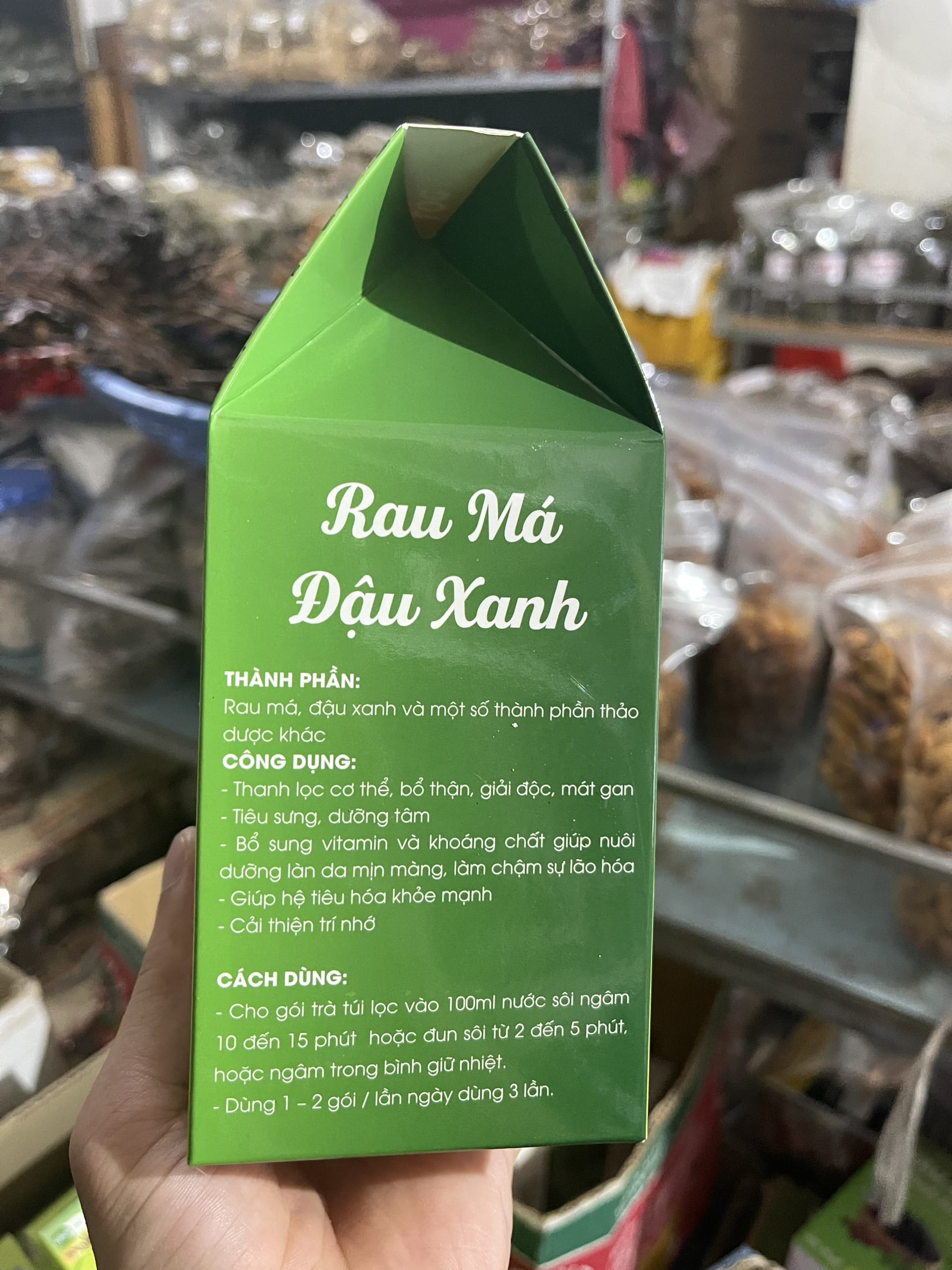 trà túi lọc đậu xanh rau má 2