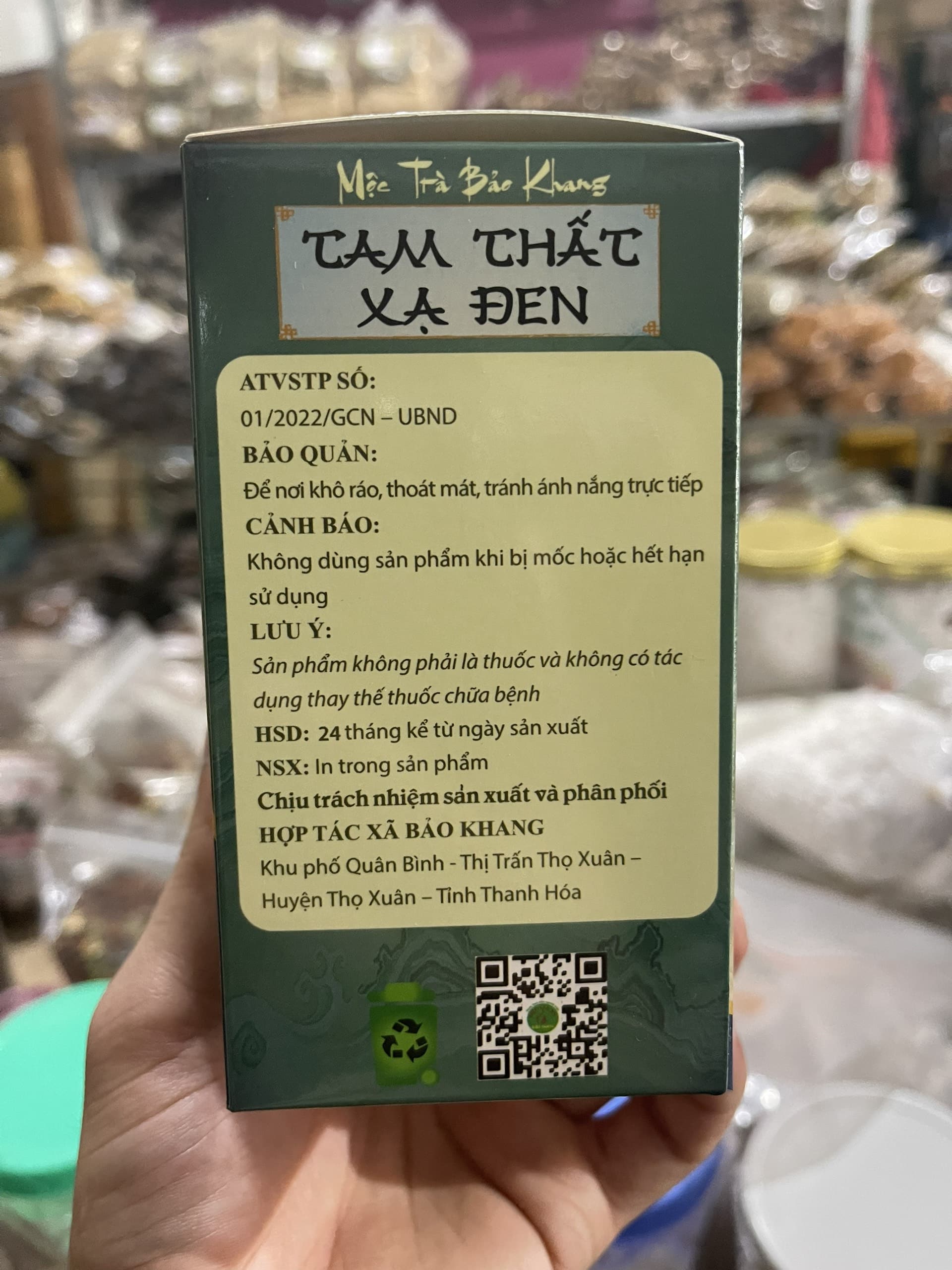 trà túi lọc tam thất xạ đen 3