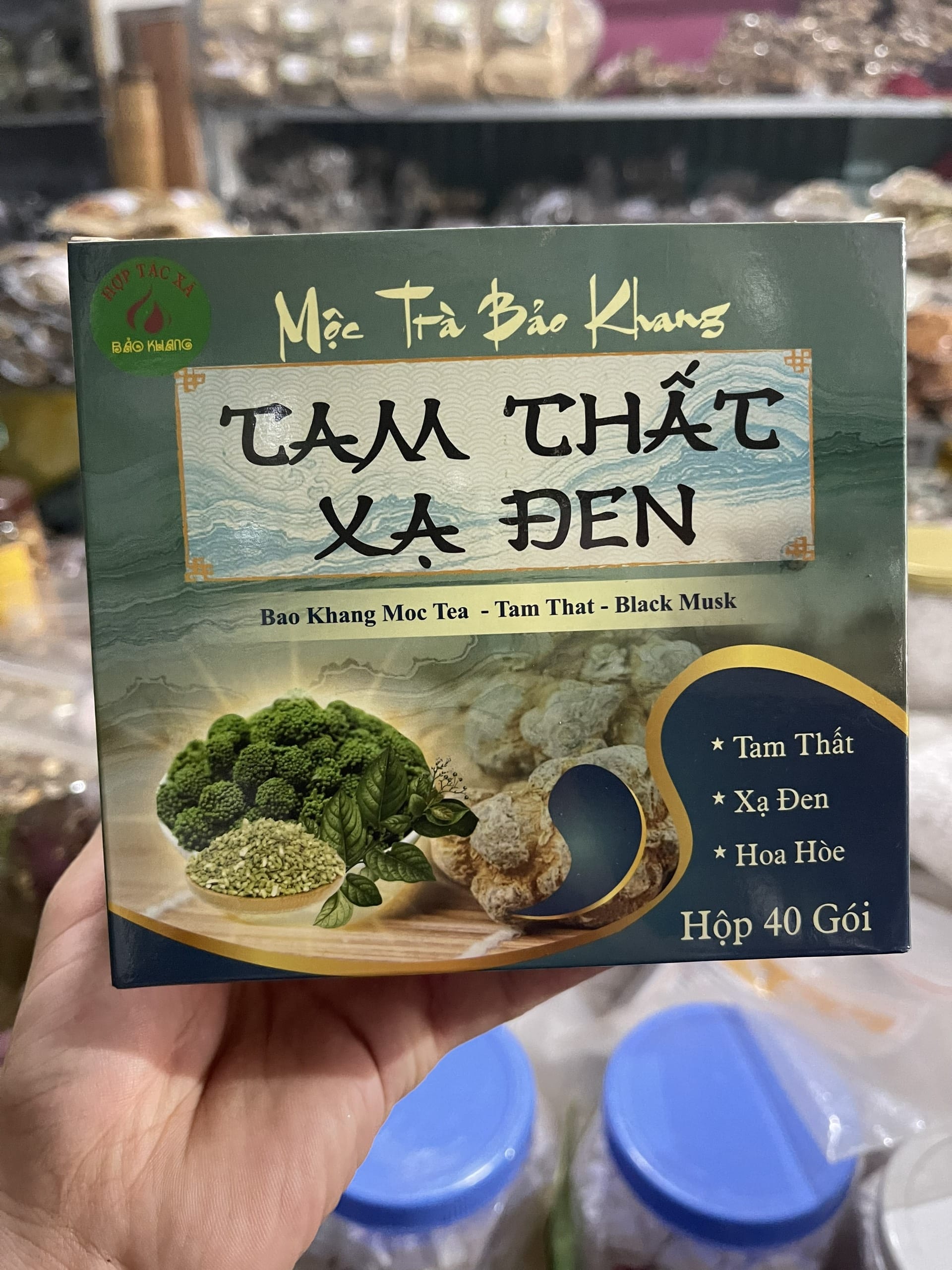 trà túi lọc tam thất xạ đen