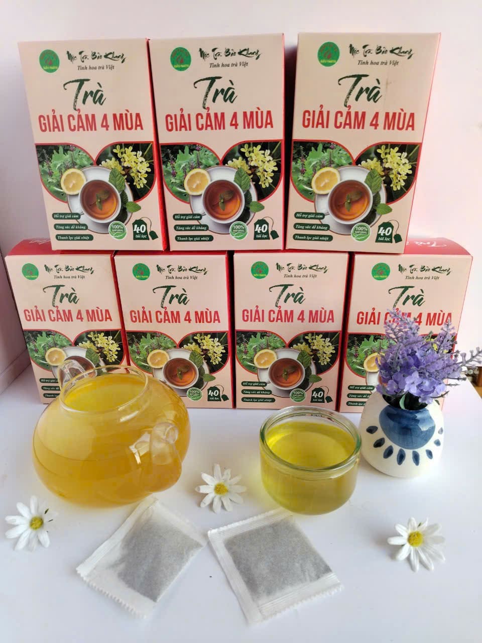 trà giải cảm 4 mùa 1