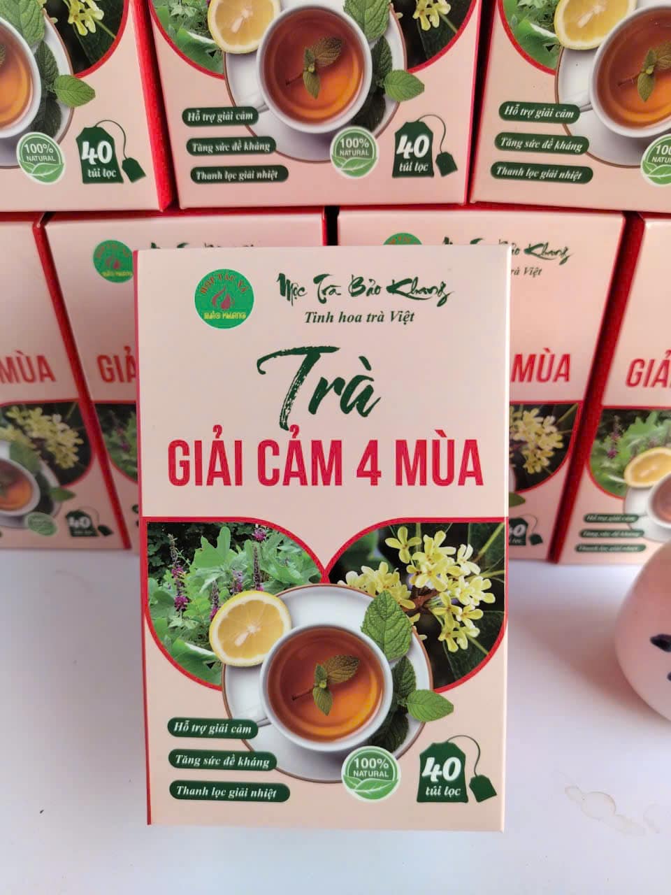 trà giải cảm 4 mùa