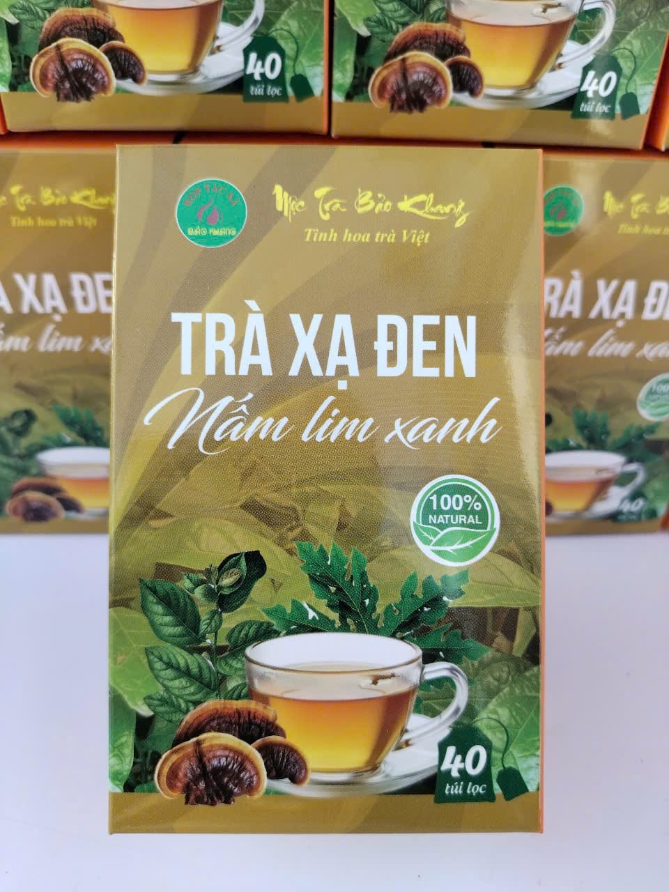 trà xạ đen nấm lim xanh