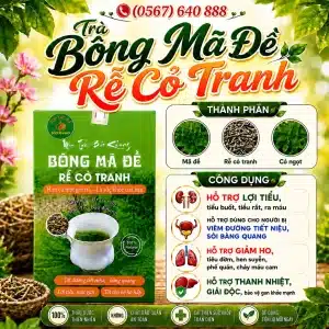 Trà Túi Lọc Bông Mã Đề Rễ Cỏ Tranh Bảo Khang
