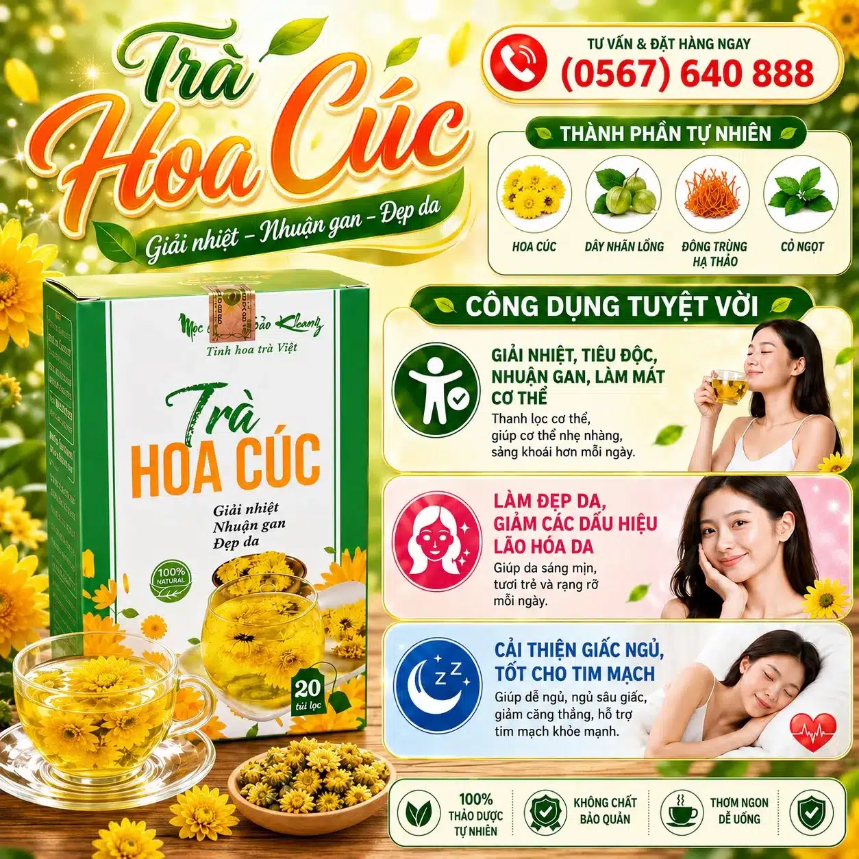 Trà Túi Lọc Hoa Cúc