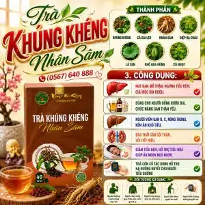 Trà Túi Lọc Khúng Khéng Nhân Sâm Bảo Khang