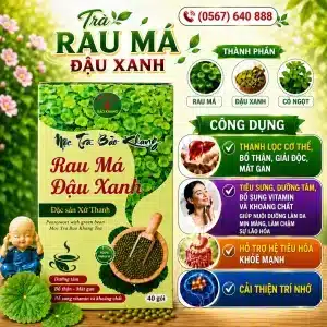 Trà Túi Lọc Rau Má Đậu Xanh Bảo Khang