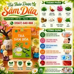 Trà Túi Lọc Trà Sâm Dứa Bảo Khang