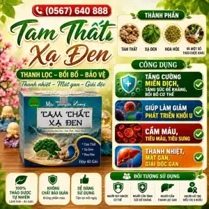 Trà Túi Lọc Tam Thất Xạ Đen Bảo Khang