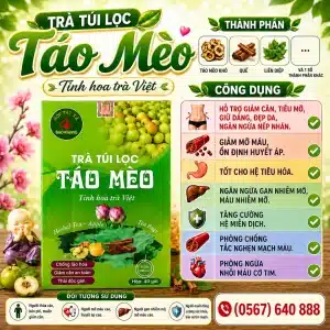 Trà Túi Lọc Táo Mèo Bảo Khang
